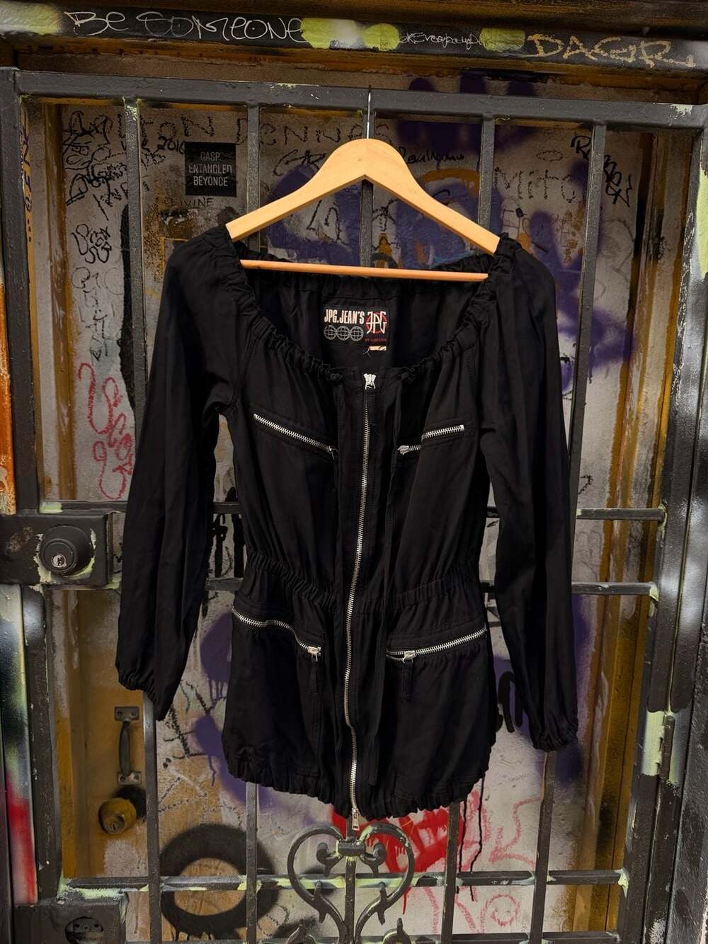 Vintage JPG. JEAN'S Jean Paul Gaultier Multi-Pocket Cotton Zip-Up Jacket Dress